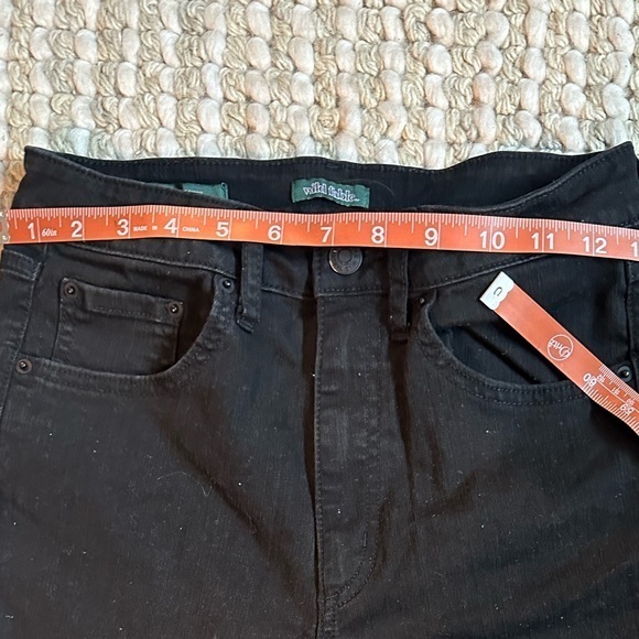 Wild Fable Black Super High Rise Distressed Skinny Jeans Women's Size 2 - Picture 3 of 11